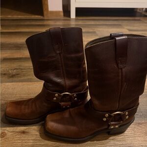 Durango Dark Brown Leather Cowboy Boots